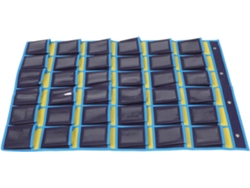 Soporte Pared Teléfono Móvil Organizador Colgante 36 Bolsillos Amarillo Almacenamiento Portátil Calculadora