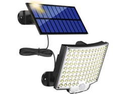 Lámpara Solar De Exterior Con 106 Led, Sensor De Movimiento, Ip65, 5 M, Montaje En Pared Para Jardín Cavo, 120°