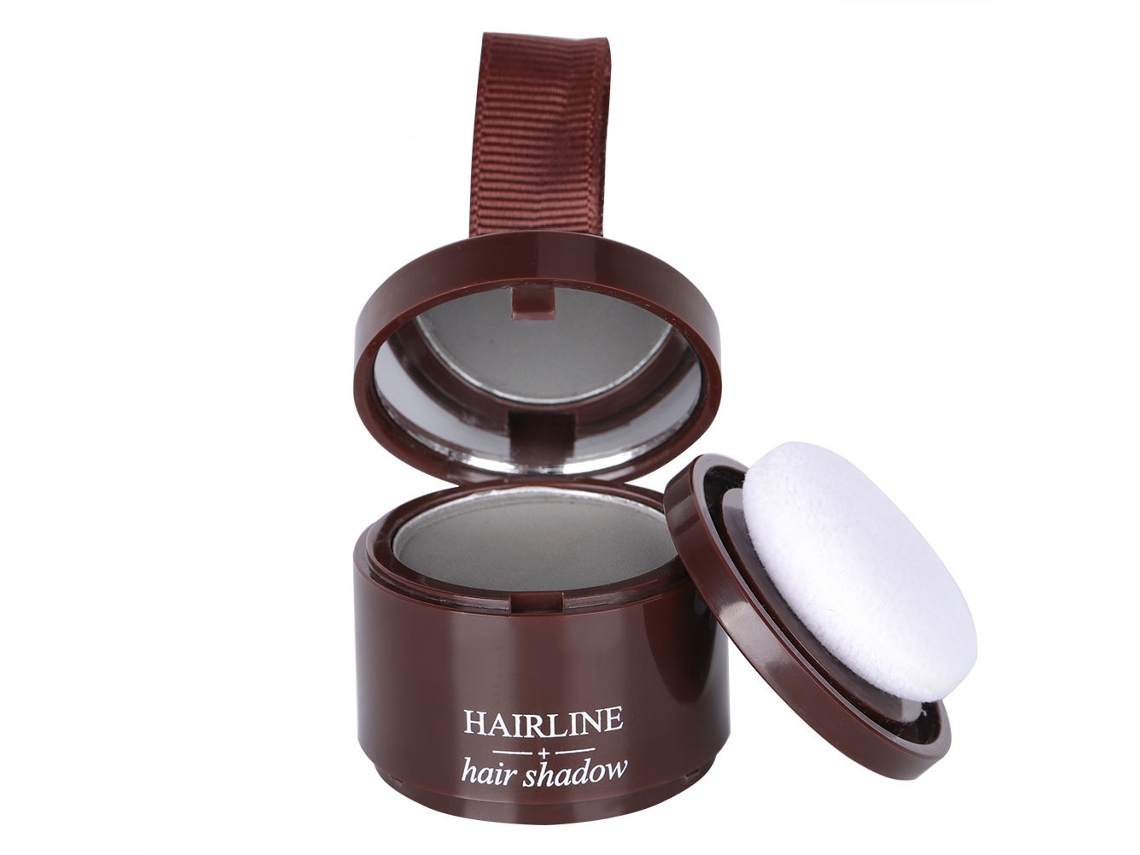 Polvo De Sombra Para Arreglar Línea De Cabello Con Resaltes Modificados Maquillaje Belleza Capilar 4g Gris Oscuro