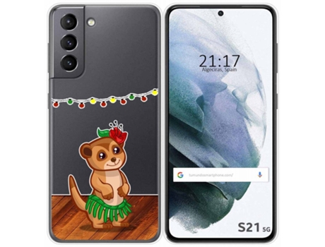 Carcasa Samsung Galaxy S21 5G TUMUNDOSMARTPHONE Dibujos Transparente Multicolor