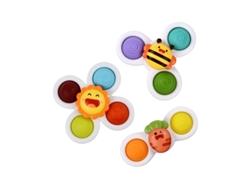 3 Piezas De Juguetes Giratorios Con Ventosa Pop Para Niño Y Niña De 1 Año Tops Giratorios Innovadores Juguetes Para Niños De 1 A Szsmart