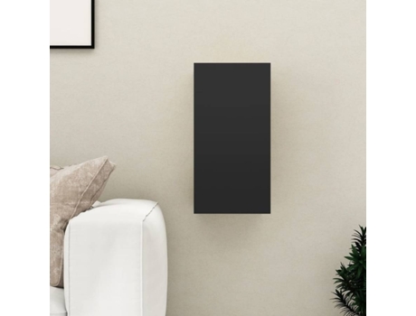 Mueble para la televisión VIDAXL Negro Madera contrachapada (30.5x30x60 cm)