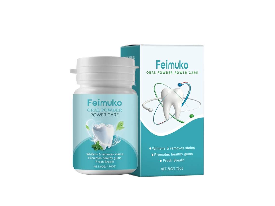 Polvo dental eficaz para una eliminación suave de manchas.