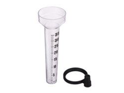 Conjunto De 2 Pluviómetros Relaxdays, Com Suporte, Pluviómetro De Jardim, Ecrã Grande 35 Mm/m², Plástico, Transparente