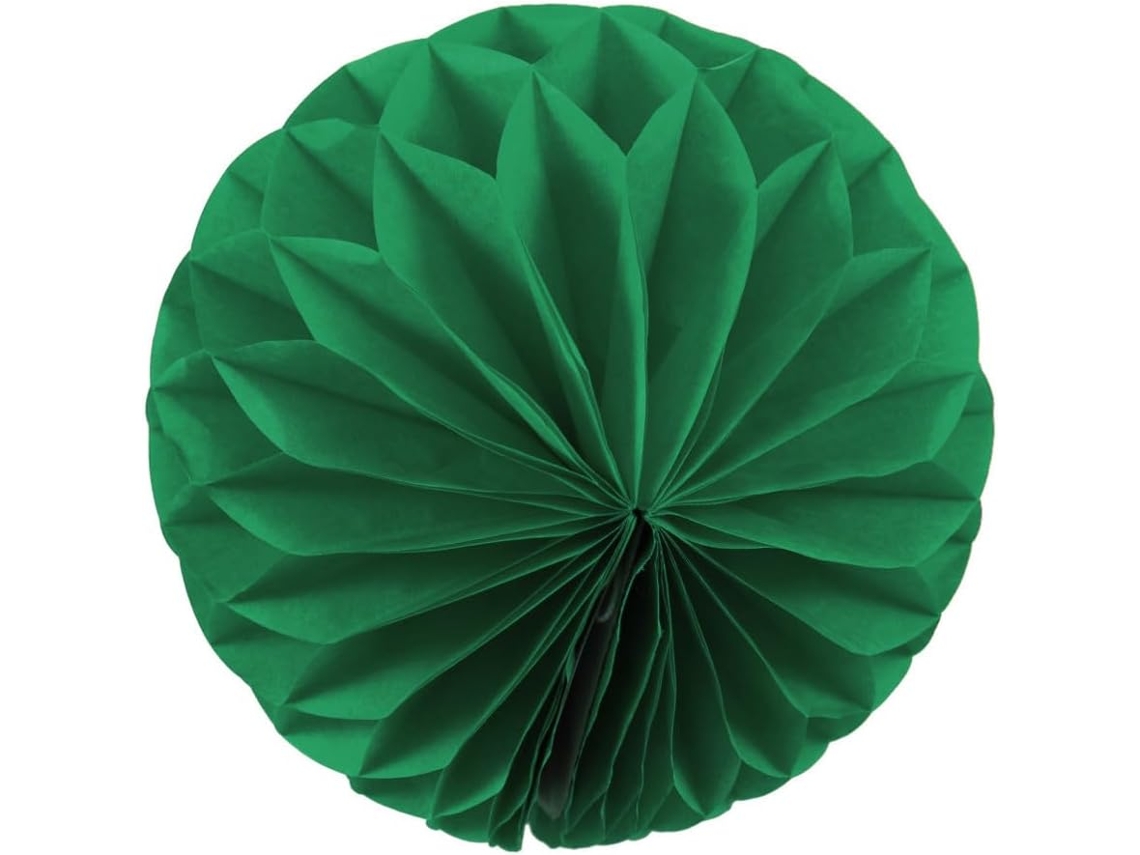 Juego 5 Farolillos Decorativos Papel Forma Panal Verde Colgar Bodas Showers Creando Ambiente Festivo Baby