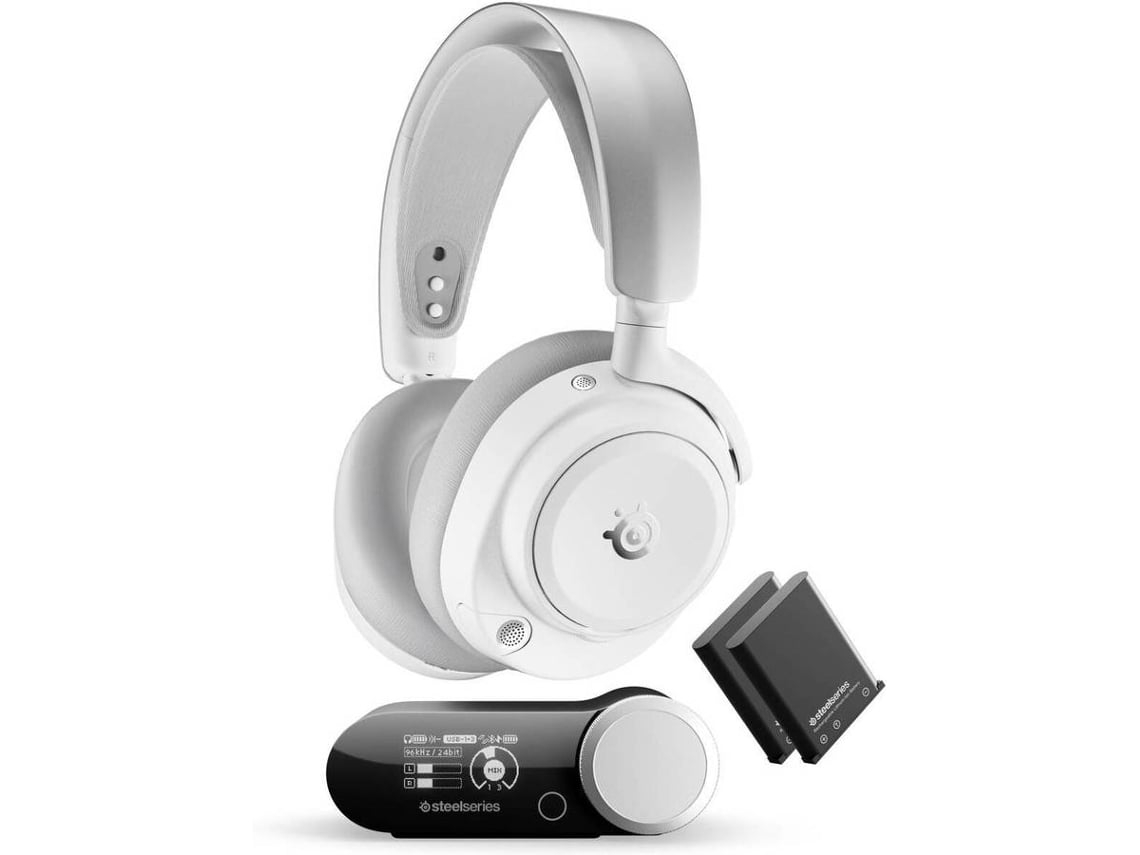 Auriculares STEELSERIES Arctis Nova Pro Omni (Over Ear - Micrófono - Blanco)