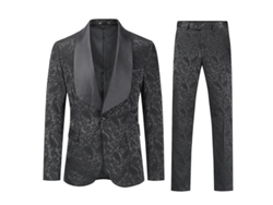 2026-traje Hombre Mystdiy 2 Piezas Blazer Pantalones Estampados 1 Botón Para Boda