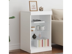 Aparador Con Luces Led Blanco 41x37x67 Cm