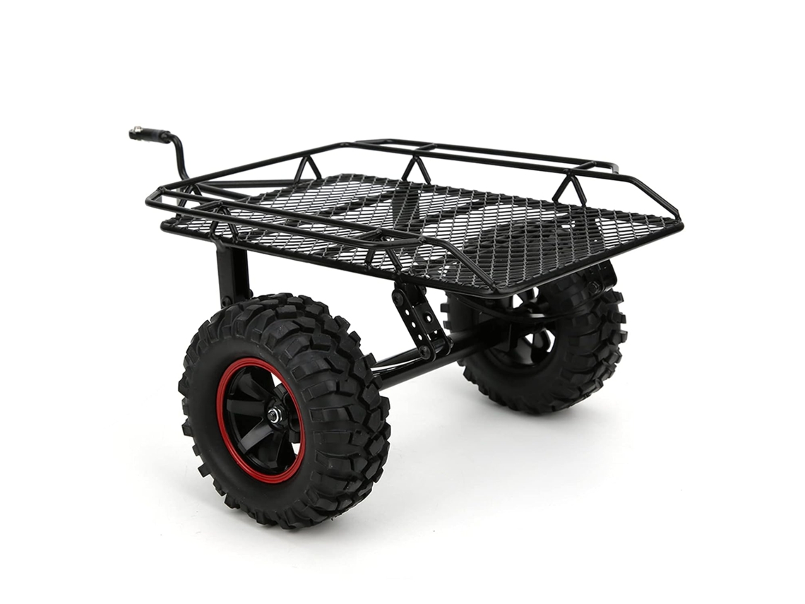 Coche De Metal En Miniatura, Pequeño Remolque, Apto Para Camión Rc Axial Scx10 D90 Cc01 1/10
