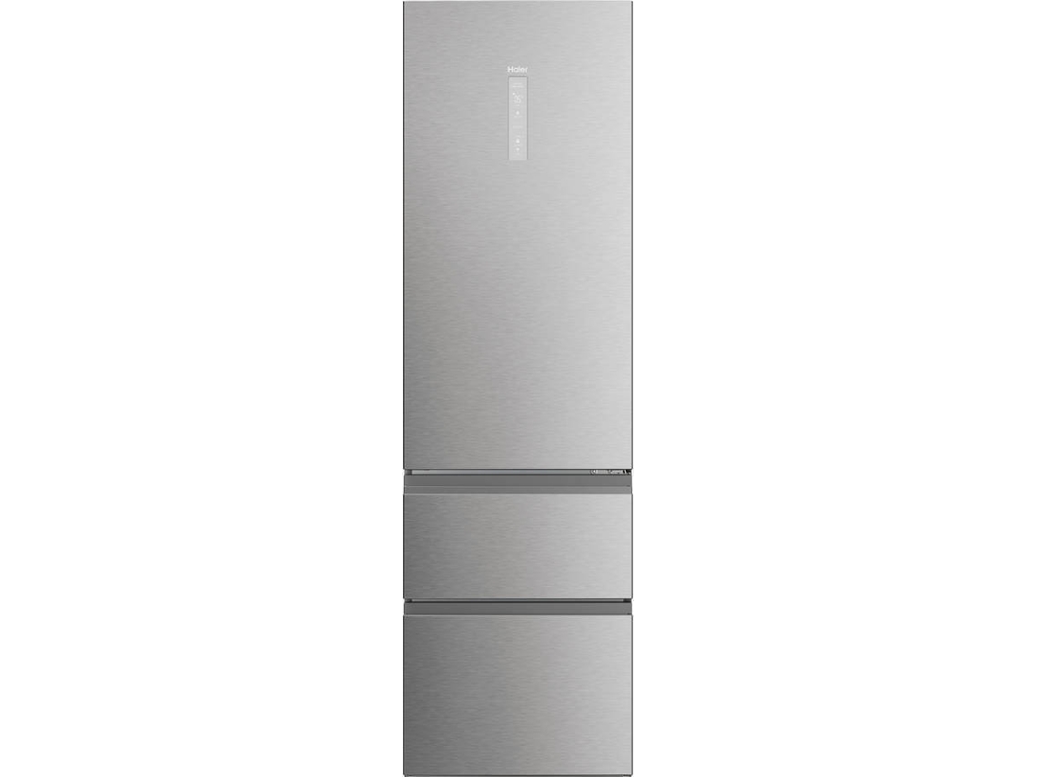 Frigorífico Combi HAIER HTW5620ENMG (No Frost - 205 cm - 414 L - Inox)