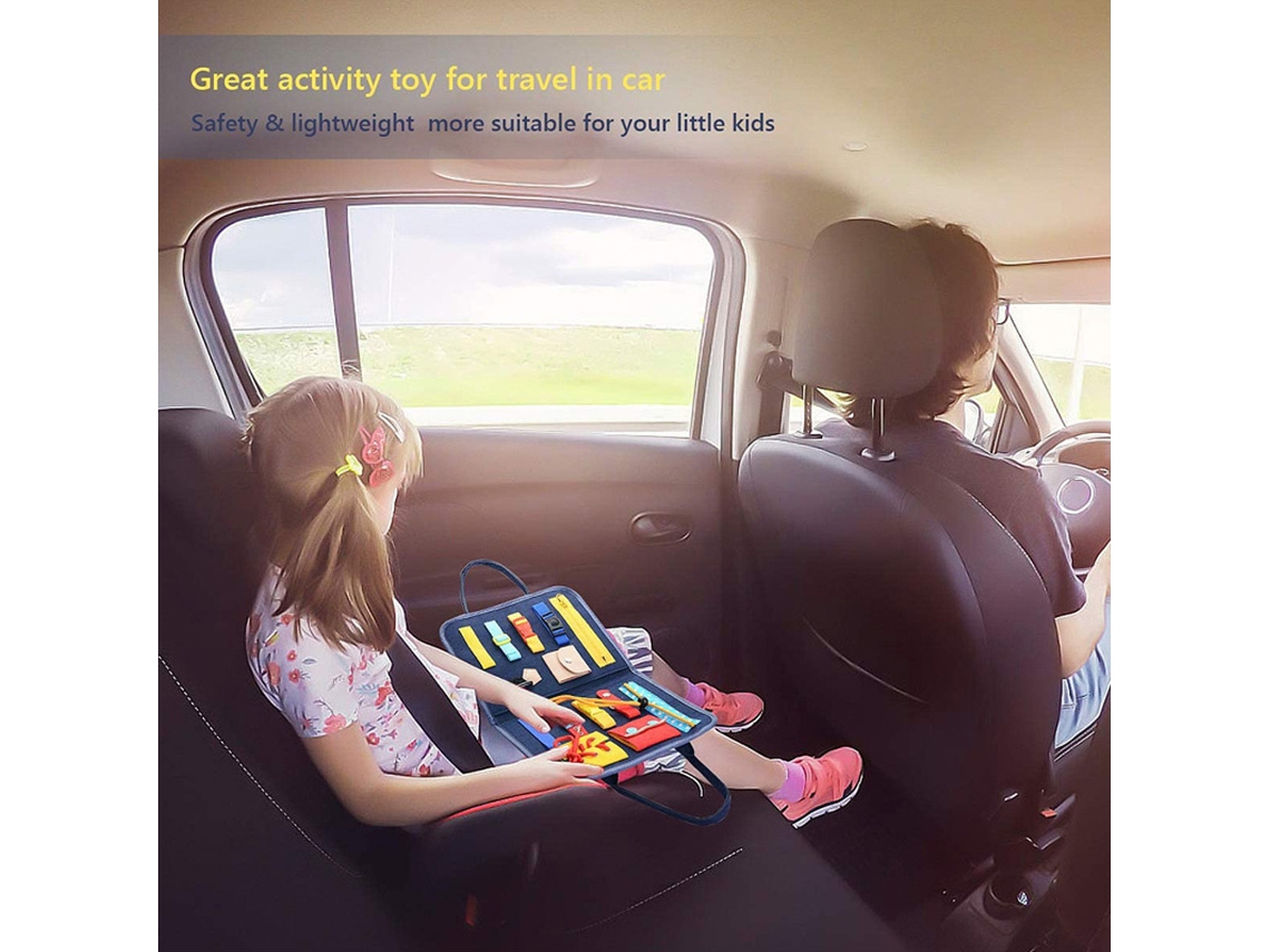 Panel Interactivo Montessori Para Bebés Que Desarrolla La Motricidad Fina: Juguete Educativo Ligero Ideal Para Viajar.