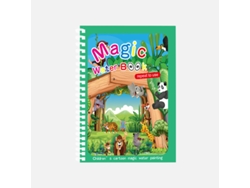 (Animal + Bolígrafo) Libro de colorear mágico Montessori reutilizable en acuarela