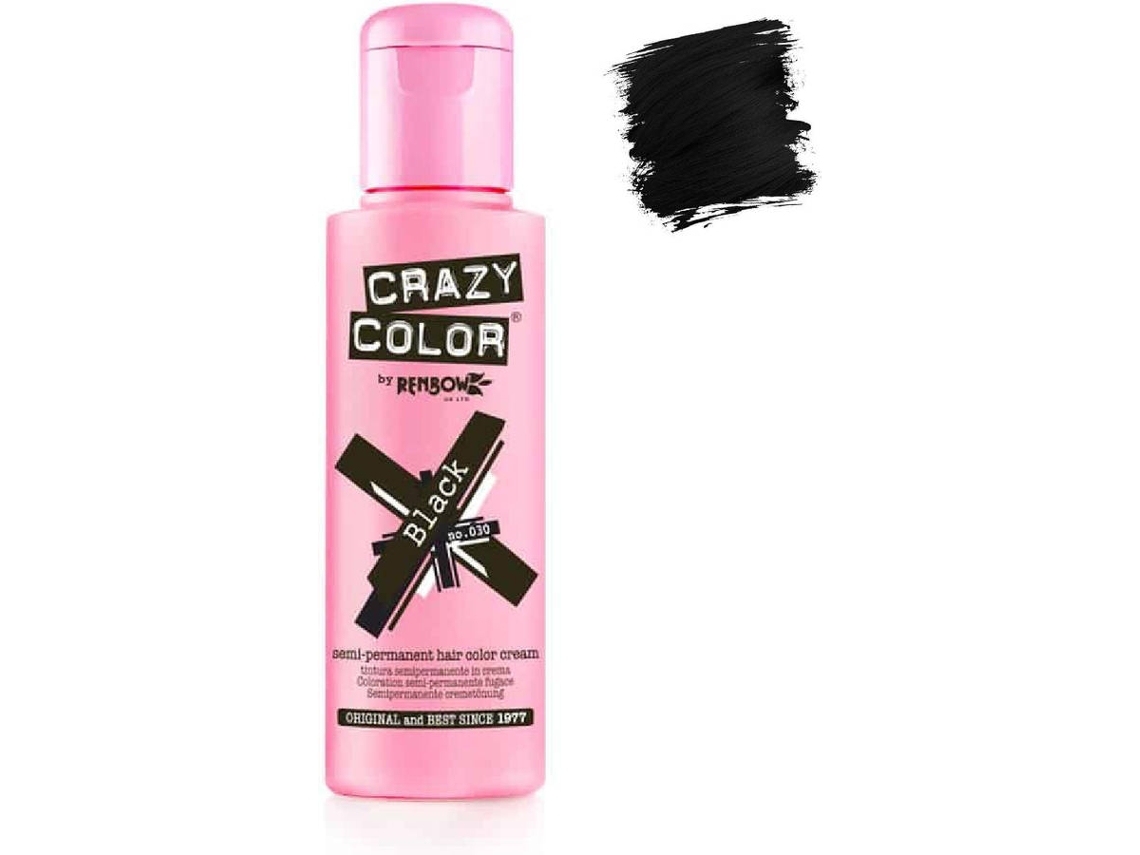 Tinte Semipermanente CRAZY COLOR Black no. 30 (100 ml)