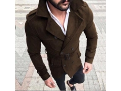 2026-chaqueta De Negocio Para Hombre Abrigo Trench Exterior De Algodón Mezclado