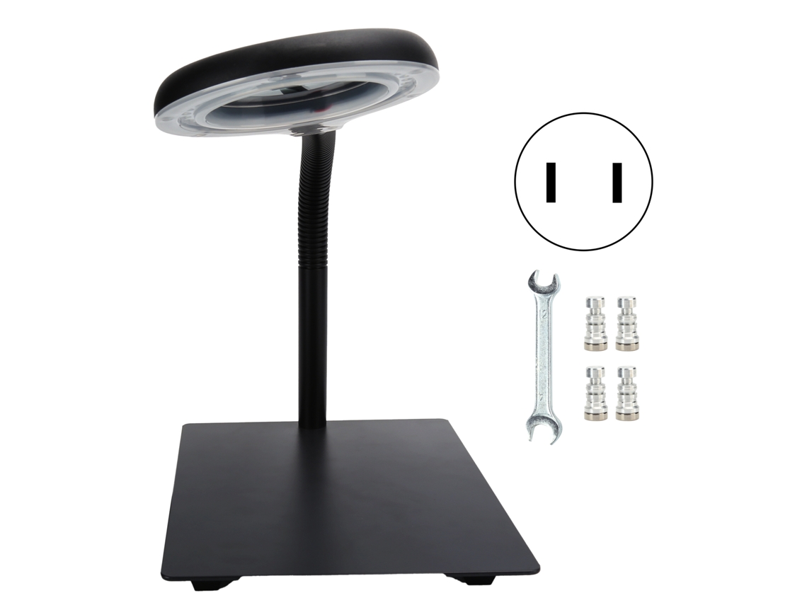2026-luz Lupa De Escritorio 40led Base Metal 15x Flexible Para Grabado Lectura 110-220v Plug Us