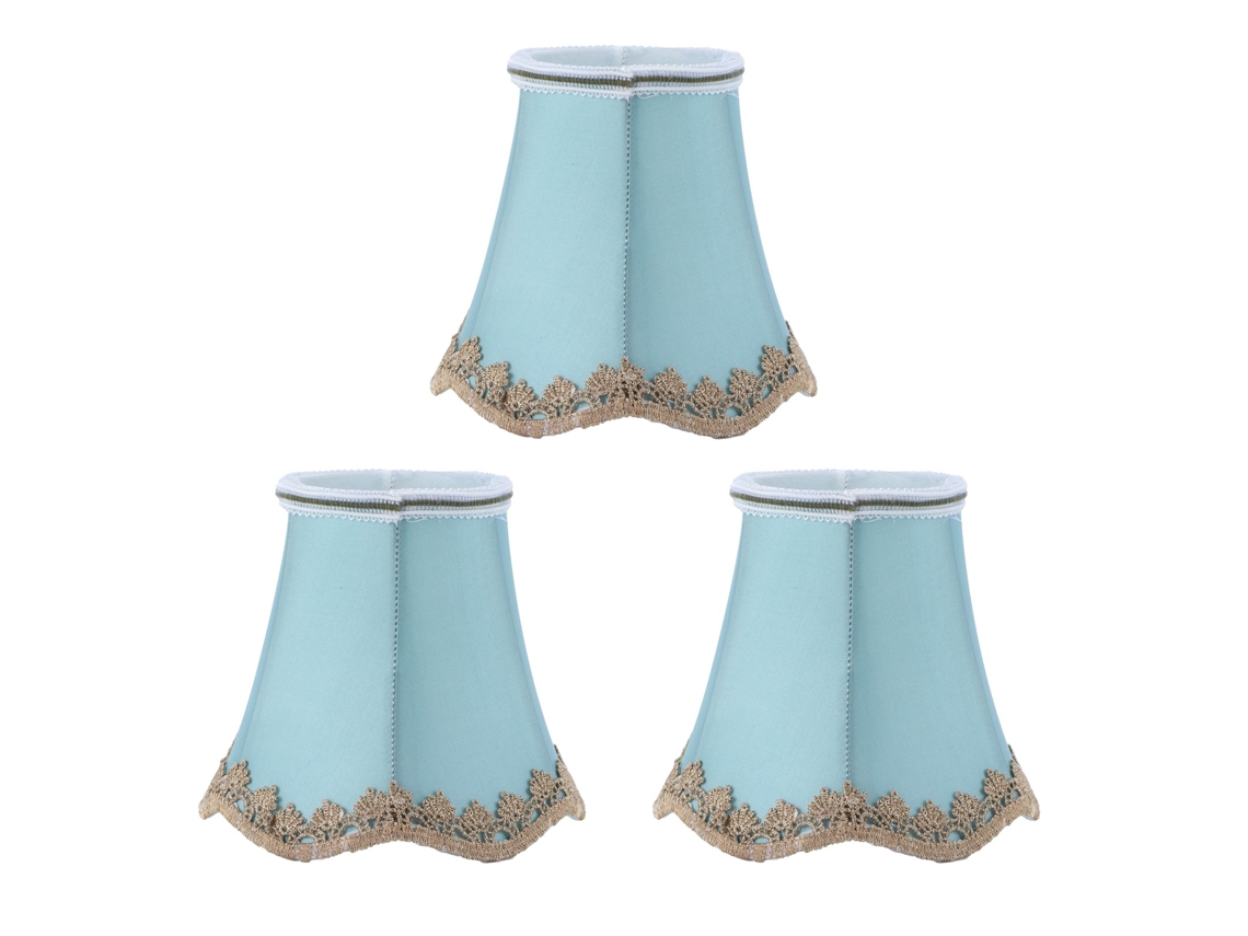 Juego de 3 pantallas de lámpara de tela con clip CHABERLU