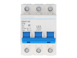 Disyuntor Miniatura De 3 Polos 10a Para Rail Din Protector De Sobrecarga 400v