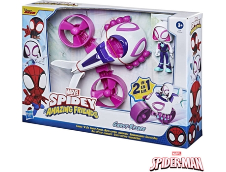 Figura de Acción SPIDEY AND HIS AMAZING FRIENDS Ghost-Spider Change 'N Go (Edad Mínima: 3 años)