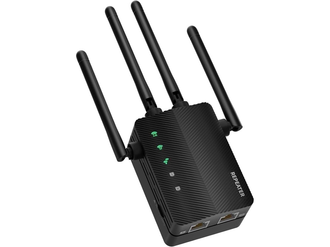 Extensor de Wifi Amplificador de Wifi Cobertura de hasta 12,880 pies cuadrados y 105 dispositivos Amplificador de Wifi potente de 1200 Mbps para montaje en pared Banda USHION