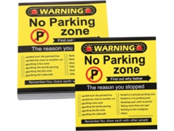 100 Tarjetas De Advertencia De Estacionamiento Con Humor