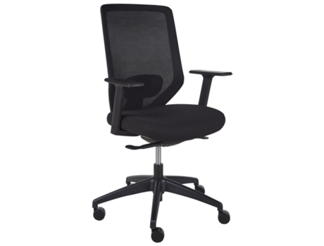 Silla de Oficina BELIANI Virtuoso de Poliéster Malla Negro 53X53X107