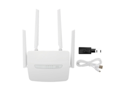 Router Baoj-2026 Wifi 4G LTE CPE con ranura para SIM, antena externa, 150 Mbps, 32 usuarios, puerto WAN, punto de acceso LAN, enchufe estadounidense de 100-240 V.