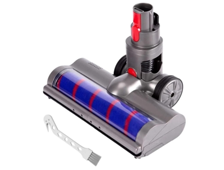 Escova de rolo macio cabeça de chão fofo com faróis de led para dyson