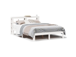 Maison Exclusive - Estructura De Cama Con Cabecero Sin Colchón Blanco 120x200 Cm