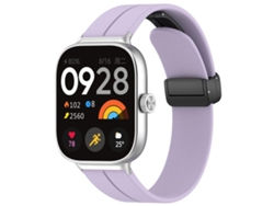 Correa para Xiaomi Band 9 Pro / 8 Pro / Redmi Watch 6 / 5 - Silicona - Cabeza plana - Hebilla negra