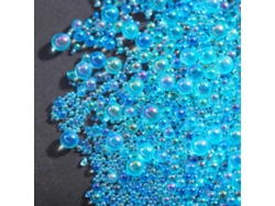 Cuentas de vidrio para relleno multiusos en colores elegantes, accesorio de moda para entusiastas de las manualidades, Hengrongshen azul claro