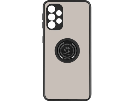 Carcasa y Soporte Samsung Galaxy A72 AVIZAR Función de soporte de Anillo de Metal Negro