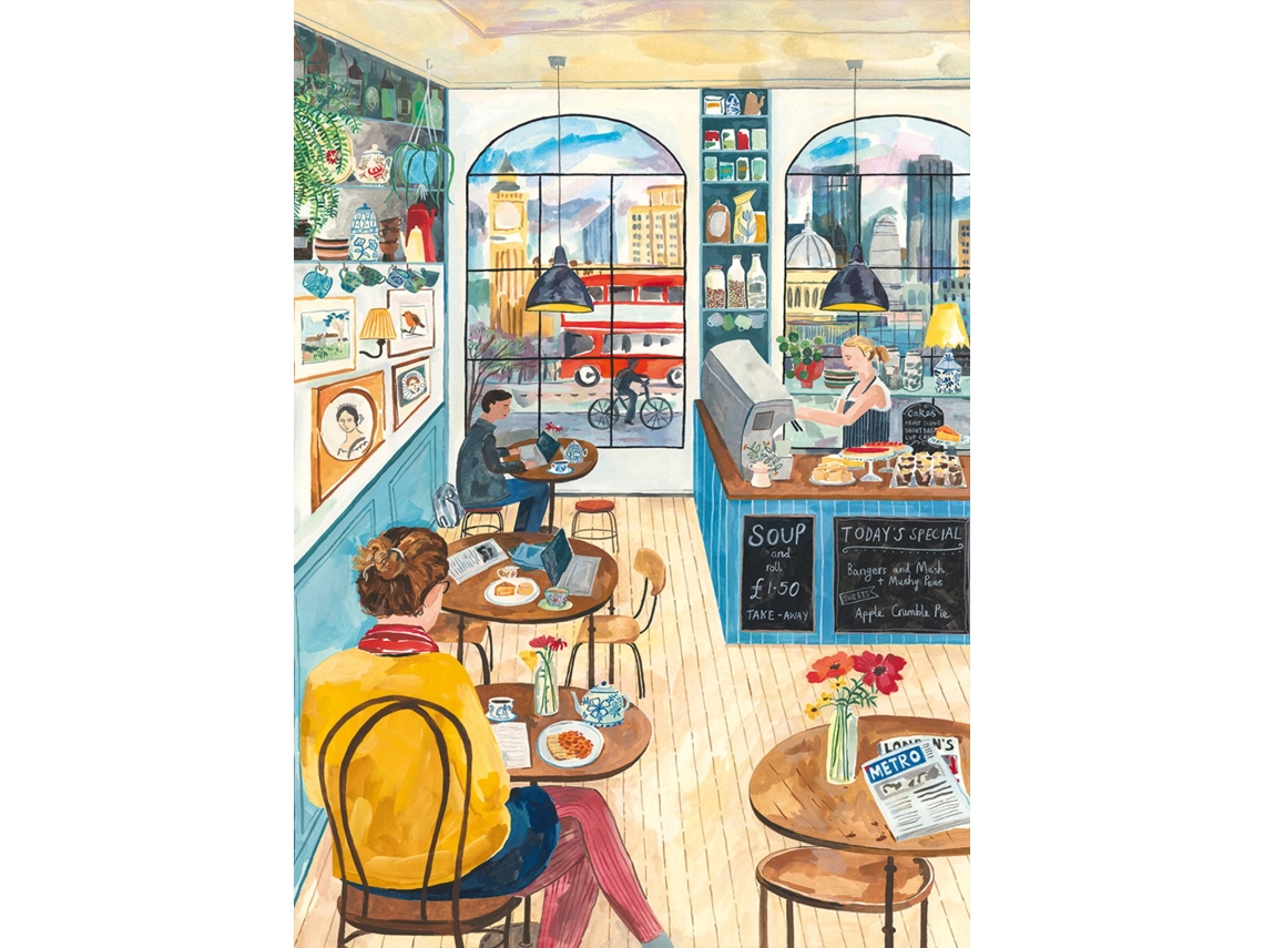 ¡Rompecabezas de 2000 piezas del Peace London Cafe para divertirte!