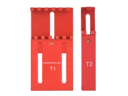 Régua De Medição De Profundidade 2pcs Alumínio Latão Ferramenta De Medição Carpintaria T1+t2