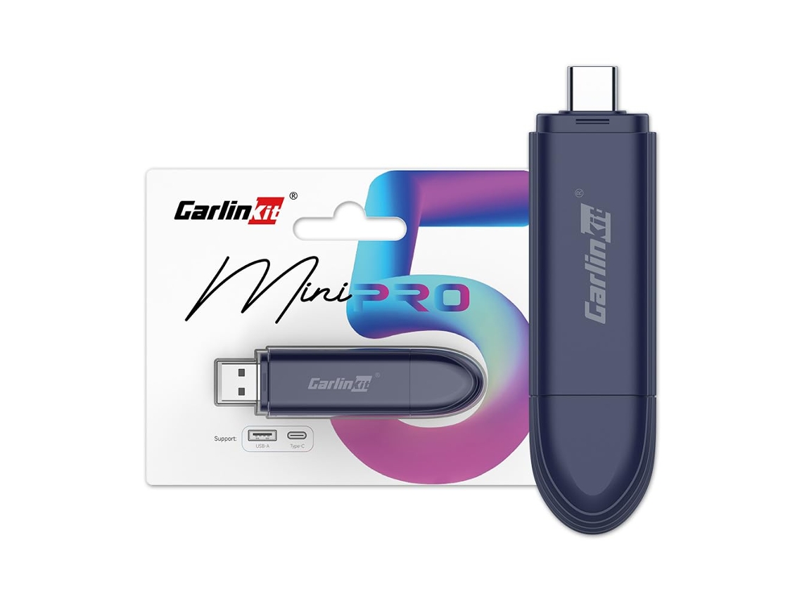 Adaptador Inalámbrico Carlinkit Mini Se Pro Para Carplay Con Cable Oem Y Android Auto Con Cable Oem, Compatible Con Ios 10 Y Android 10 Y Versiones Po