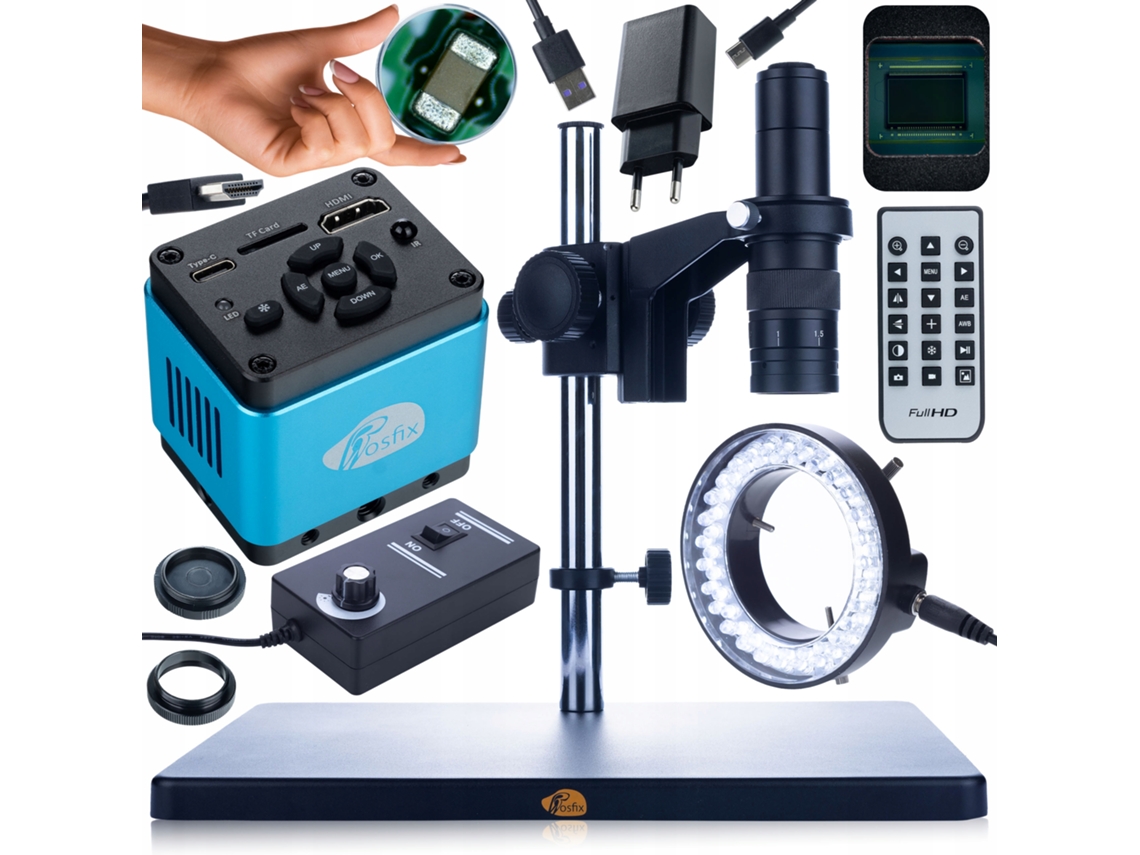 Microscopio digital Earth Pro Mcep-0.5x – Cámara de 8,29 MP | Iluminador LED de 56x | Alta precisión