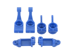 Conjunto De Copa De Dirección Y Eje Trasero Con Soporte De Buje En C Para Coche Rc Rustler Stampede Slash 2wd 1/10, Azul Oscuro
