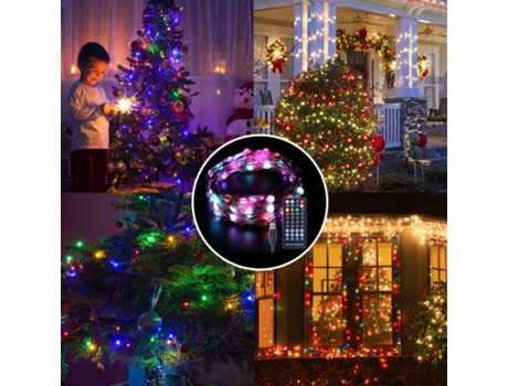 Adorno de Navidad Adornos Navideños La Cadena Luces Led Del Estado Ánimo Día Decora