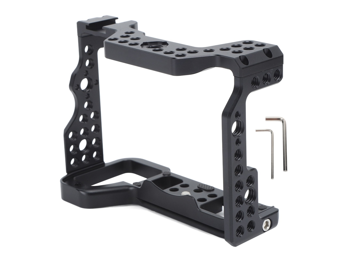 2026yncm-cage De Cámara De Aleación De Aluminio Para A7r3 Y A74 Con Cold Shoe Y Tornillos 1/4 Y 3/8 Pulgadas