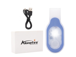 Linterna de seguridad USB recargable, ideal para senderismo, acampada, etc. MDUG (Luz azul fría)