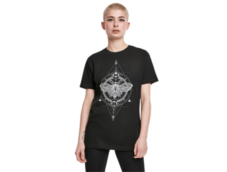 Camiseta de Mujer MISTER TEE Talla Moth Negro (5XL)