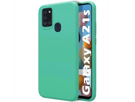 Carcasa Samsung Galaxy A21s TUMUNDOSMARTPHONE Silicona Líquida Verde
