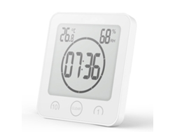 Reloj de pared para baño con termómetro y temporizador Kofihety