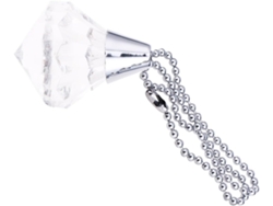 Juego de 2 lámparas colgantes con cadena para ventilador de techo, cadena de extensión con forma de Gokoco