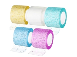 Juego de 5 cintas adhesivas de burbujas nano multicolor, hechas a mano, bricolaje, cinta adhesiva de doble cara colorida Siurn