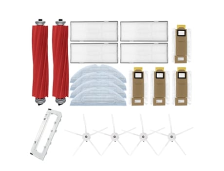 Escova lateral principal mop filtro hepa saco de pó para xiaomi roborock s7 t7