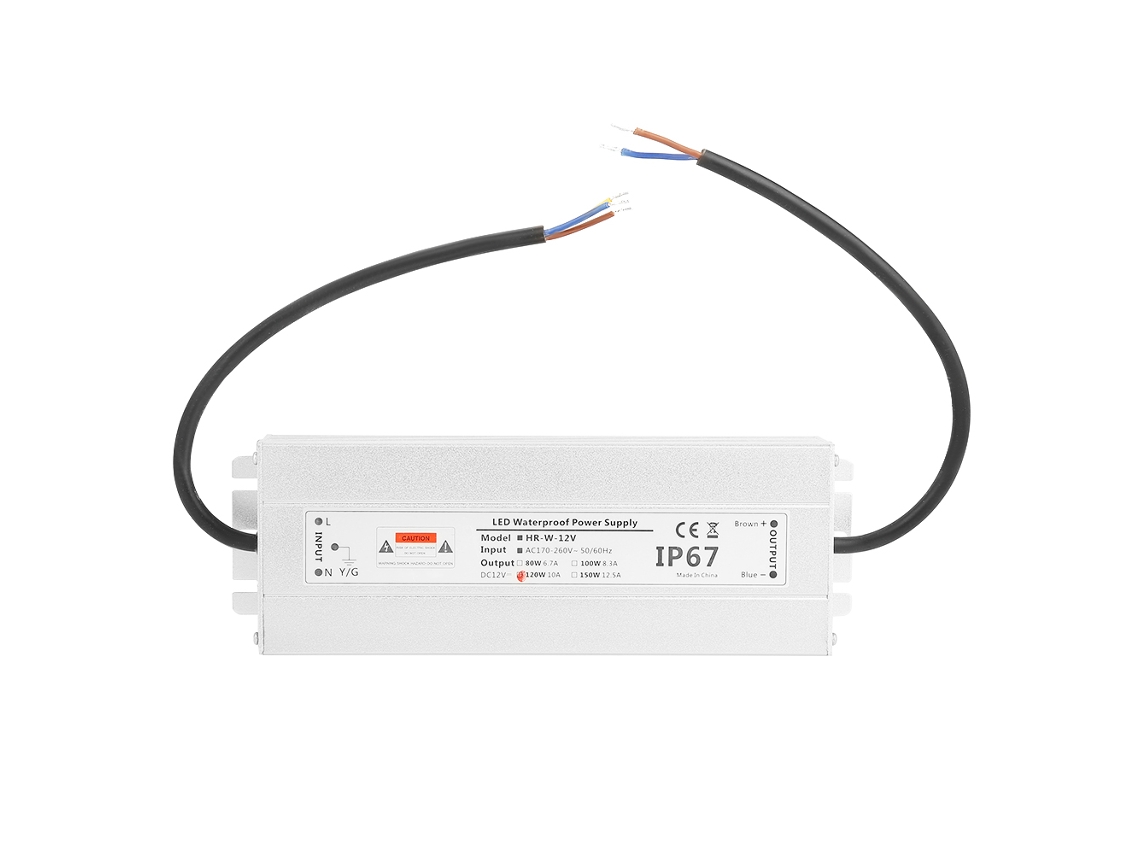 Módulo Led Con Transformador Controlador De Fuente De Alimentación Impermeable De 12 V, 10 A Y 120 W