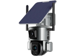 Cámara De Seguridad Solar Para El Hogar Con Doble Lente 4k De 8 Mp Y Zoom 10x/4x.