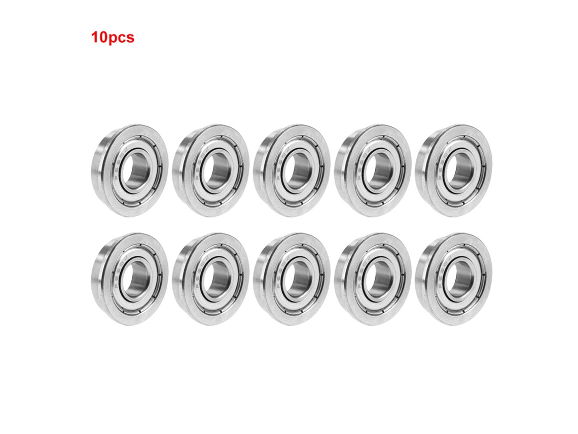 10 Peças Rolamentos De Esferas Miniatura Canelados F698zz Com Duplo Escudo 8*19*6mm De Aço