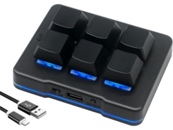 Mini Teclado Usb De 6 Teclas Con Macros Programables, Compatible Con Osu, Para Juegos, Trabajo Y Oficina.