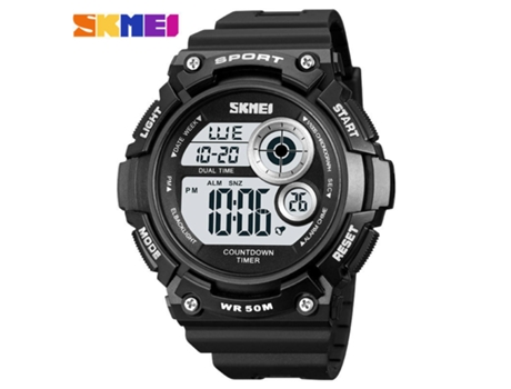 Reloj Deportivo LED para Niños,Reloj Deportivo Electrónico Impermeable con Relojes Despertadores Luminosos-Plateado LUUCOZK